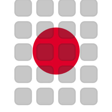 棚文字白黒赤日本の iPhone6s / iPhone6 壁紙