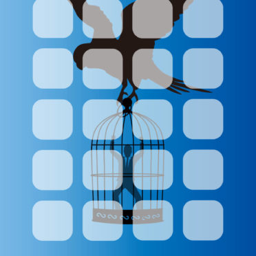 棚青鳥カゴの iPhone6s / iPhone6 壁紙