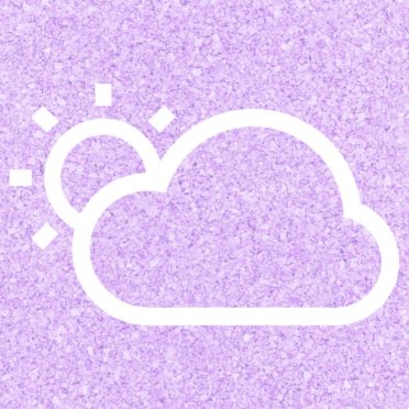 太陽雲天気紫の iPhone6s / iPhone6 壁紙