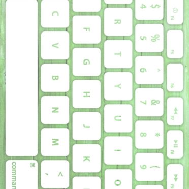 木目キーボード緑白の iPhone6s / iPhone6 壁紙