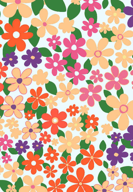 花 柄 カラフル Wallpaper Sc Iphone6splus壁紙