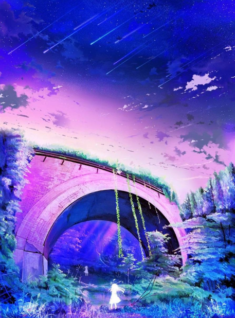 幻想的　風景　橋　きれいの iPhone6s Plus / iPhone6 Plus 壁紙