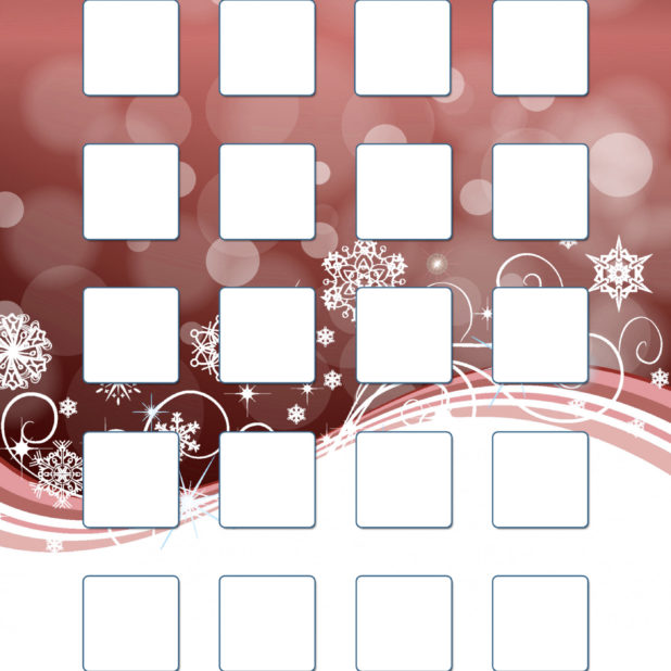棚赤冬雪シンプルの iPhone6s Plus / iPhone6 Plus 壁紙
