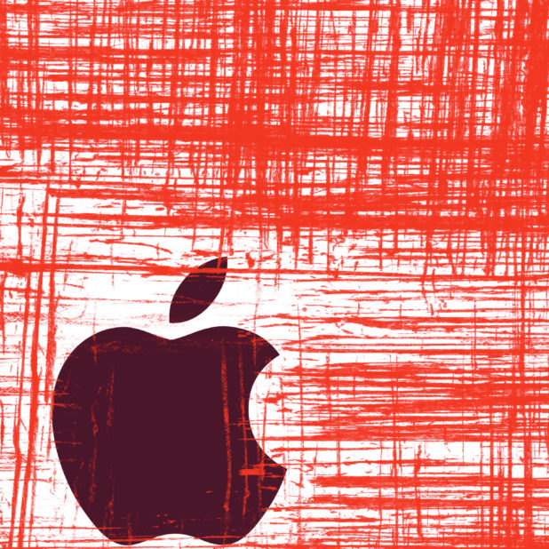 Appleロゴクール赤の iPhone6s Plus / iPhone6 Plus 壁紙
