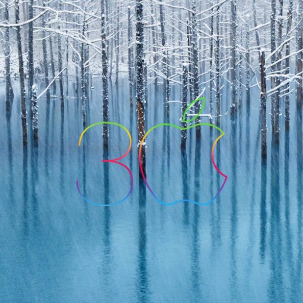 apple風景湖雪の iPhone6s Plus / iPhone6 Plus 壁紙