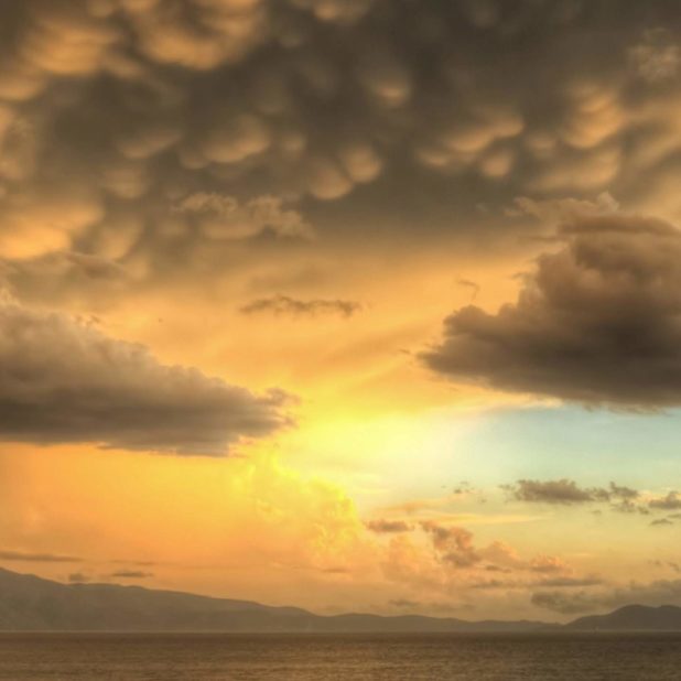 景色夕日空雲の iPhone6s Plus / iPhone6 Plus 壁紙