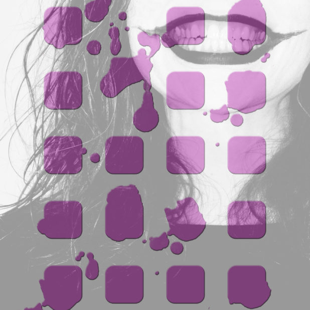 棚キャラ紫の iPhone6s Plus / iPhone6 Plus 壁紙