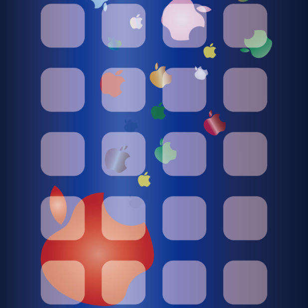 棚Appleロゴ青の iPhone6s Plus / iPhone6 Plus 壁紙