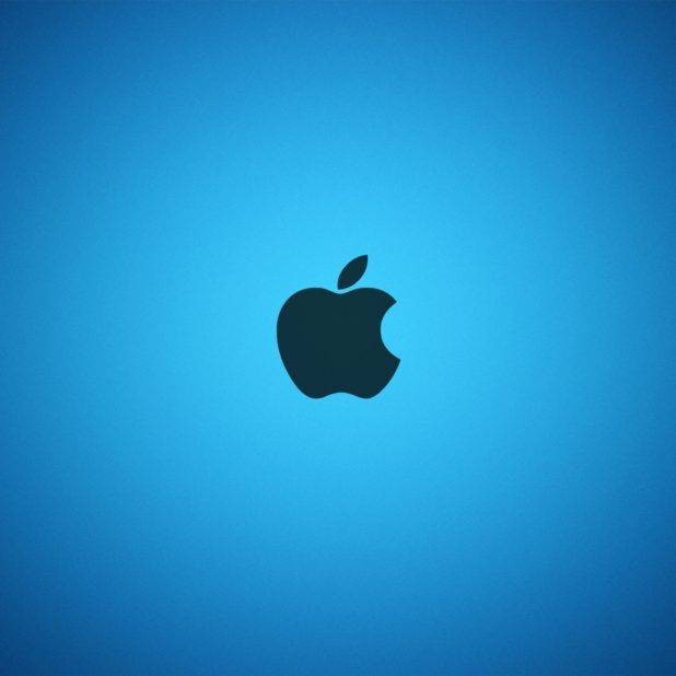 Appleロゴ青の iPhone6s Plus / iPhone6 Plus 壁紙