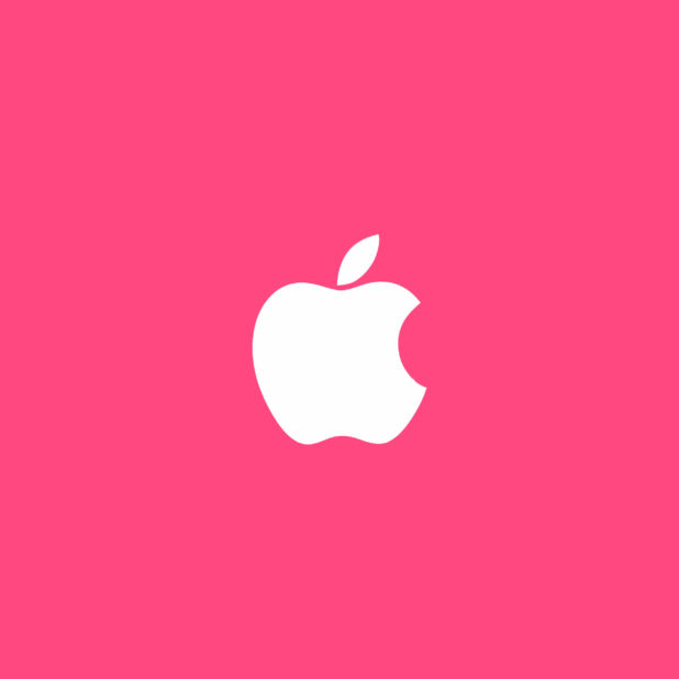 Appleロゴ桃の iPhone6s Plus / iPhone6 Plus 壁紙