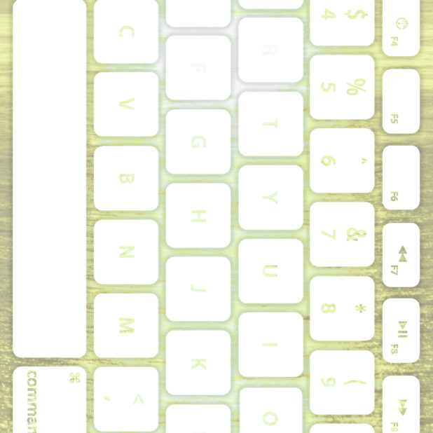 海キーボード黄緑白の iPhone6s Plus / iPhone6 Plus 壁紙