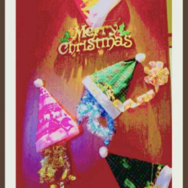 クリスマス 帽子の iPhone7 壁紙