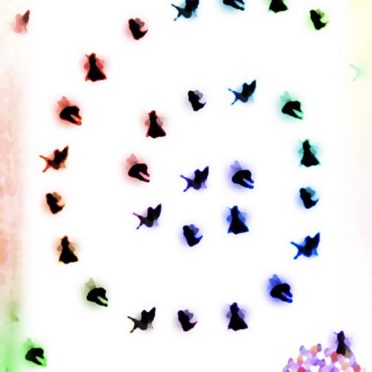 妖精 カラフルの iPhone7 壁紙