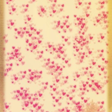 ハート 桜の iPhone7 壁紙