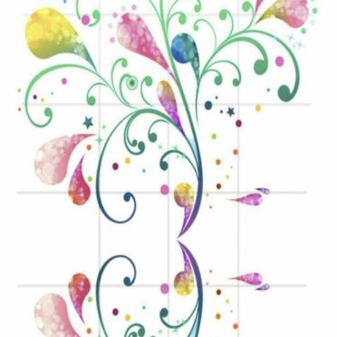 花 模様の iPhone7 壁紙
