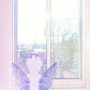 窓辺 妖精の iPhone7 壁紙