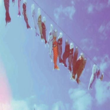 こいのぼり 空の iPhone7 壁紙