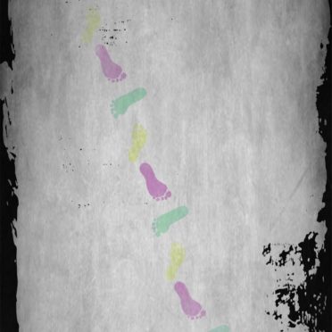 足跡 ダークの iPhone7 壁紙