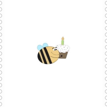 ハチ ケーキの iPhone7 壁紙