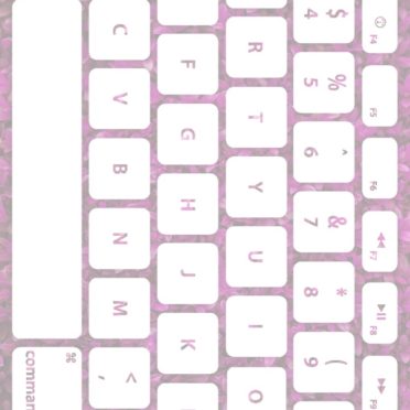 葉キーボード桃白の iPhone7 壁紙