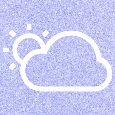太陽雲天気青紫の iPhone7 壁紙