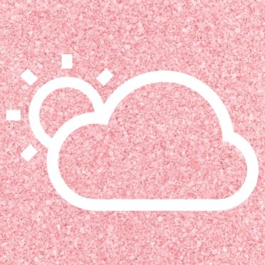 太陽雲天気赤の iPhone7 壁紙