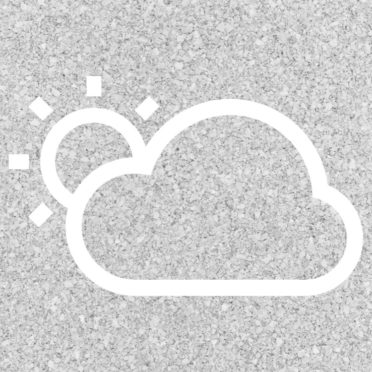 太陽雲天気灰の iPhone7 壁紙