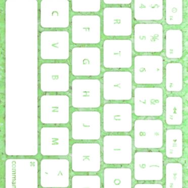 キーボード緑白の iPhone7 壁紙
