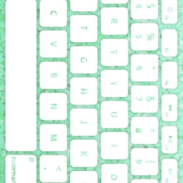 キーボード青緑白の iPhone7 壁紙