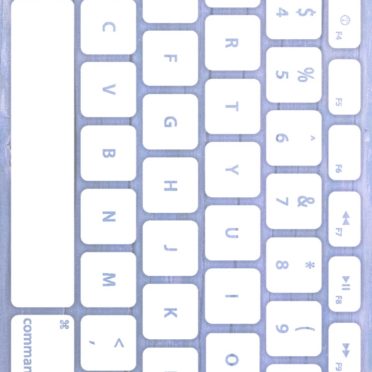 木目キーボード青紫白の iPhone7 壁紙