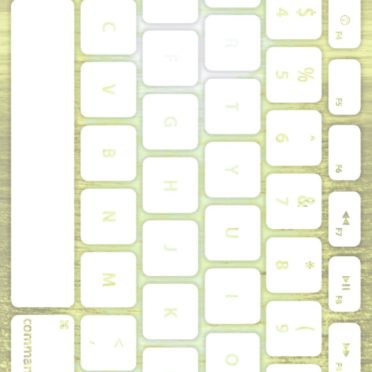 海キーボード黄緑白の iPhone7 壁紙