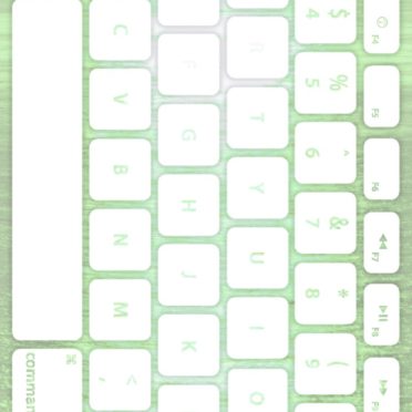 海キーボード緑白の iPhone7 壁紙