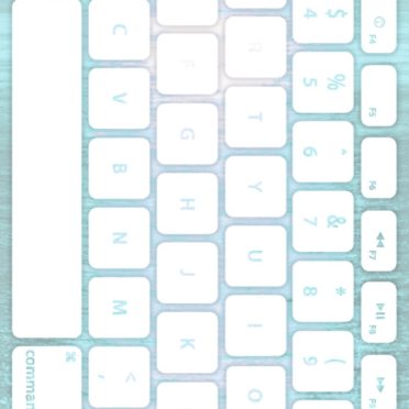 海キーボード青白の iPhone7 壁紙