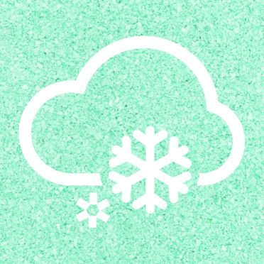 曇雪青緑の iPhone7 壁紙