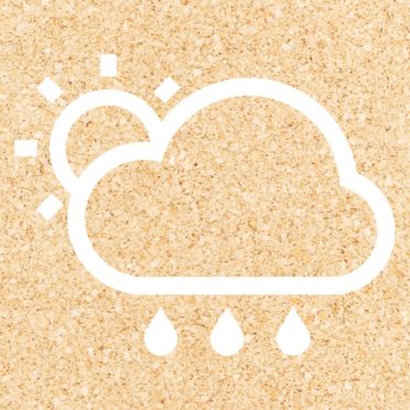 太陽晴曇雨橙の iPhone7 壁紙