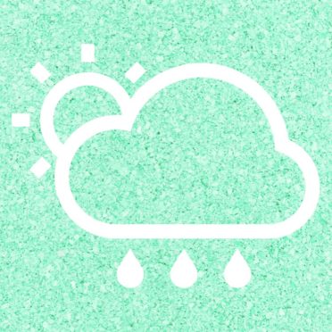 太陽晴曇雨青緑の iPhone7 壁紙