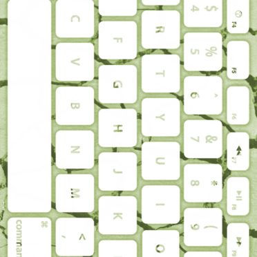 地面キーボード黄緑白の iPhone7 壁紙