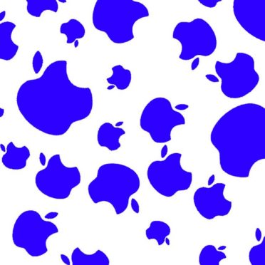 Appleロゴ青の iPhone7 壁紙