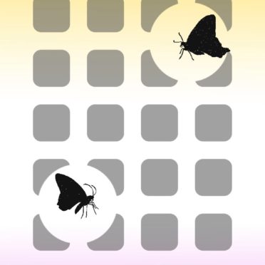 棚蝶黄紫の iPhone7 壁紙