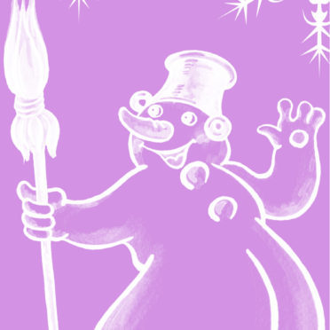 クリスマス紫の iPhone7 壁紙
