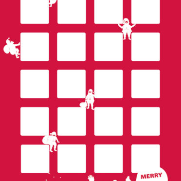 棚赤クリスマスサンタ女子向けの iPhone7 壁紙