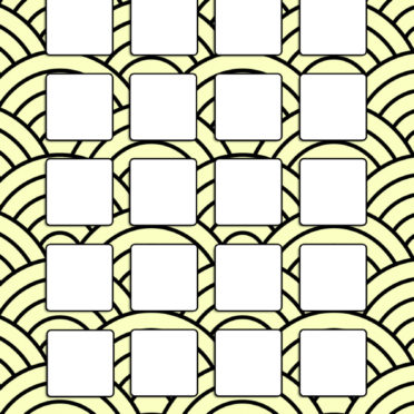 棚シンプル正月渦巻き黄の iPhone7 壁紙