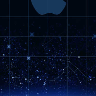 Appleロゴ棚クール青宇宙の iPhone7 壁紙