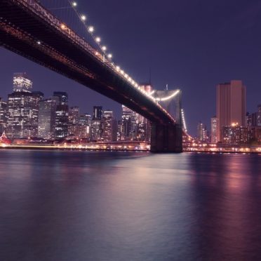 風景夜景港橋の iPhone7 壁紙