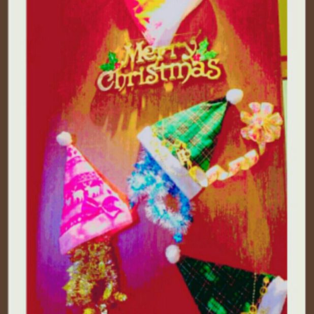 クリスマス　帽子　壁紙の iPhone7 Plus 壁紙