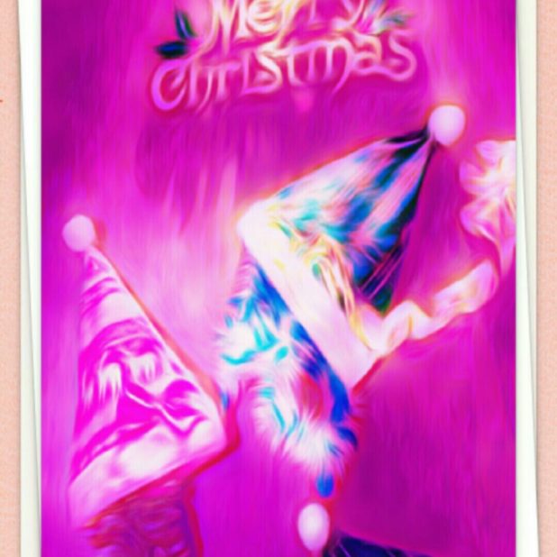 クリスマス　ピンク　壁紙の iPhone7 Plus 壁紙