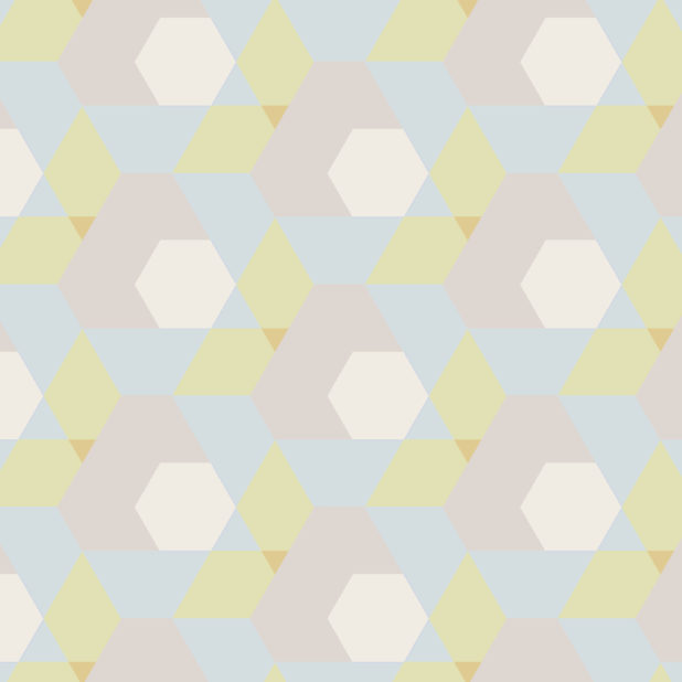 幾何学模様黄青の iPhone7 Plus 壁紙