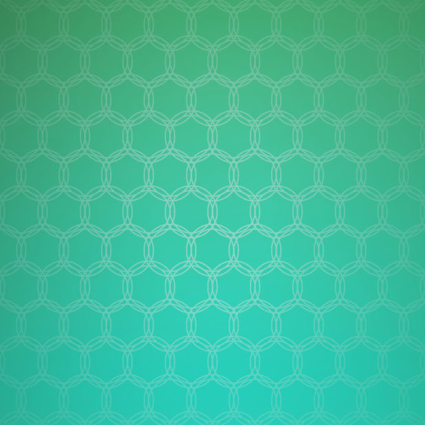 グラデーション模様丸青緑の iPhone7 Plus 壁紙