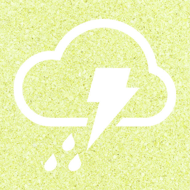 曇雨雷黄緑の iPhone7 Plus 壁紙