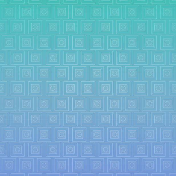 四角グラデーション模様青緑の iPhone7 Plus 壁紙